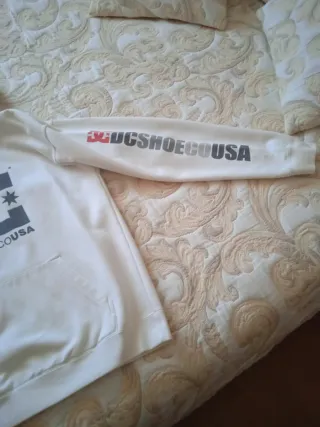 Sudadera DC Shoes Blanca Hombre/largo65, ancho 53,
