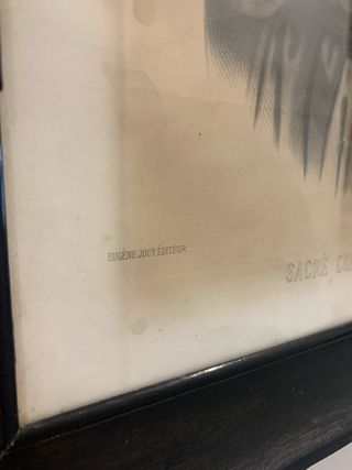 Antico Quadro Sacro Cuore di Gesù