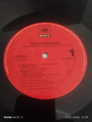 VINILOS 2xLP VICENTE FERNÁNDEZ