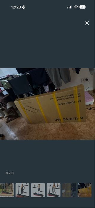 Cinta de correr plegable e inclinable