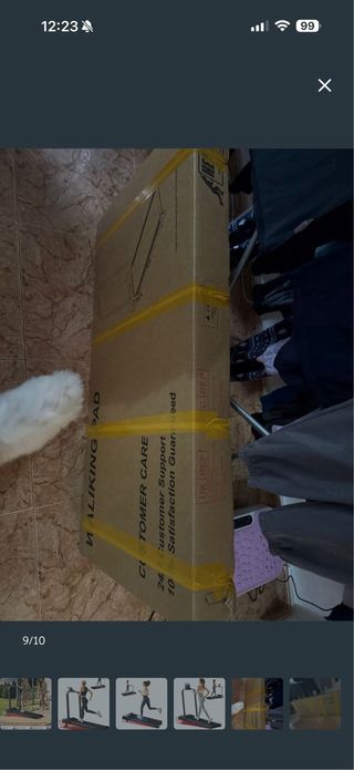 Cinta de correr plegable e inclinable