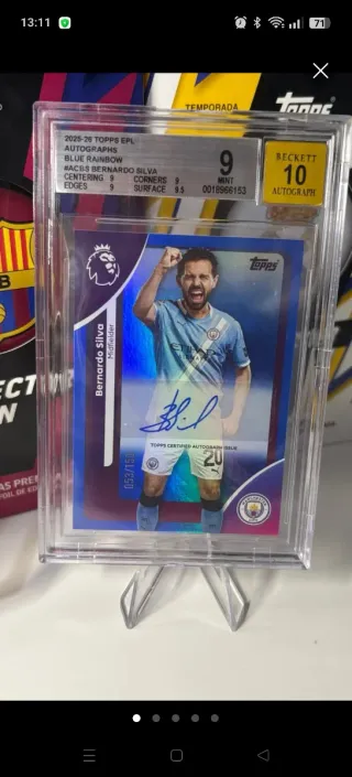 Bernardo Silva Autógrafo Beckett 10 EPL