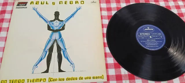 Vinilo Azul y Negro