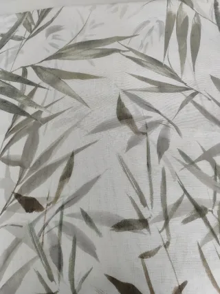 Retal tela para visillos lino y algodón bambú