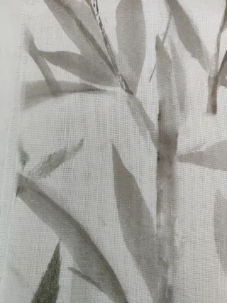 Retal tela para visillos lino y algodón bambú