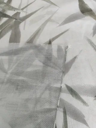 Retal tela para visillos lino y algodón bambú