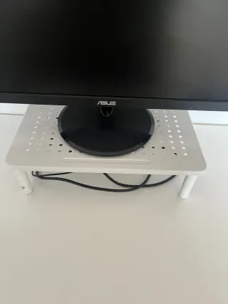 Soporte Monitor Ajustable BONTEC Blanco