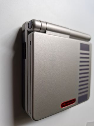 Game Boy Advance SP NES IPS V5 Plata