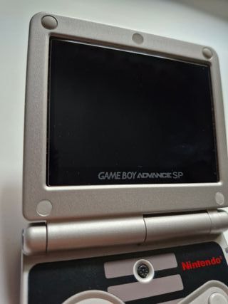 Game Boy Advance SP NES IPS V5 Plata