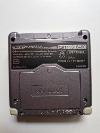 Game Boy Advance SP NES IPS V5 Plata