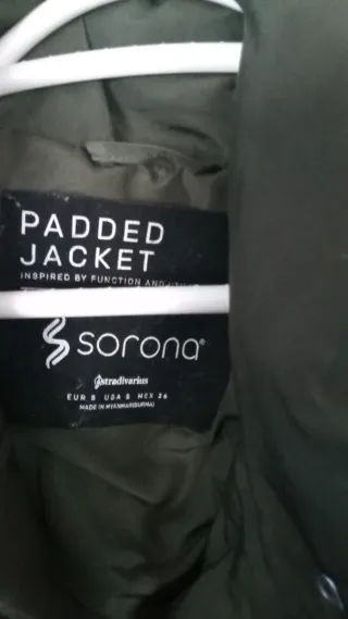 Chaleco acolchado Zara verde Talla M