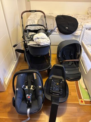 Silla de paseo + cuco y silla coche