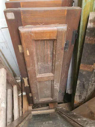 3 Ventanas Madera Maciza 98x35cm