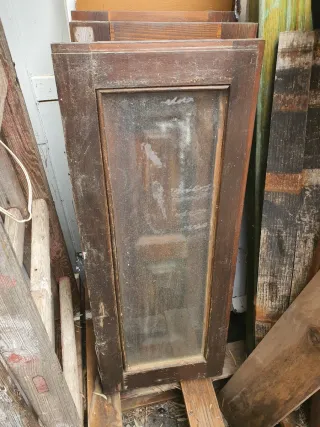 3 Ventanas Madera Maciza 98x35cm