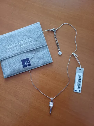 Collana Swarovski con cristallo quadrato