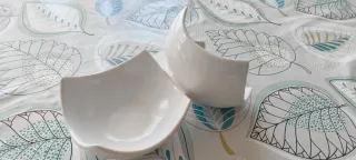 2 cuencos blancos 9cm para tapas