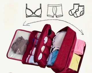 Bolsa organizadora de viaje burdeos