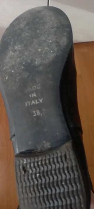 Stivali in pelle neri