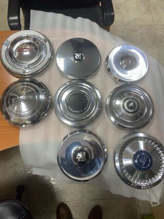 Tapacubos Coche Cromado Blanco