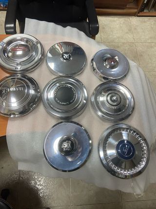 Tapacubos Coche Cromado Blanco