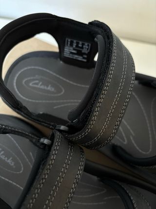 Sandalias Clarks Piel Negra Talla 43 Nuevas