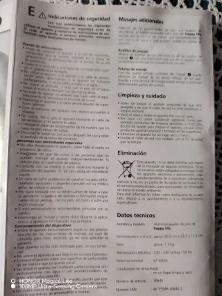 Bañera Hidromasaje Pies Happy Life