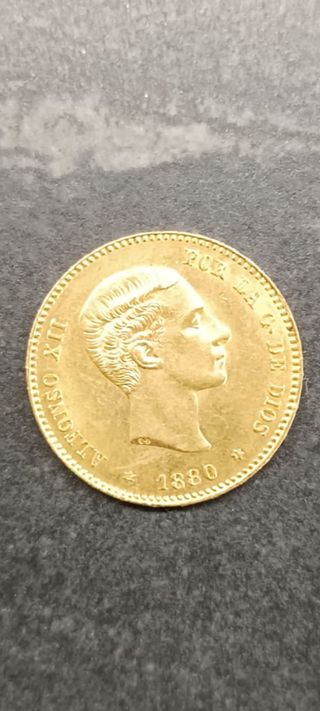 25 Pesetas Oro 1880 Alfonso XII