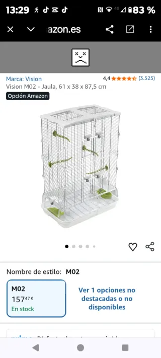 Jaula para pájaros grandes