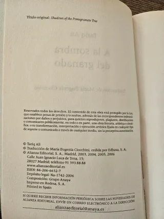 A la sombra del granado - Ali Tariq