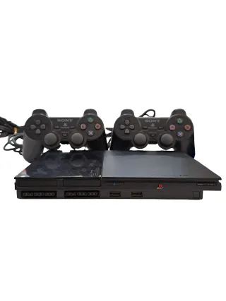 Consola Sony PS2 Slim Negra + 2 Mandos