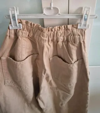 Pantalón mujer beige
