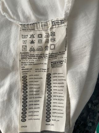 Coprimaterasso IKEA 112x45 cm