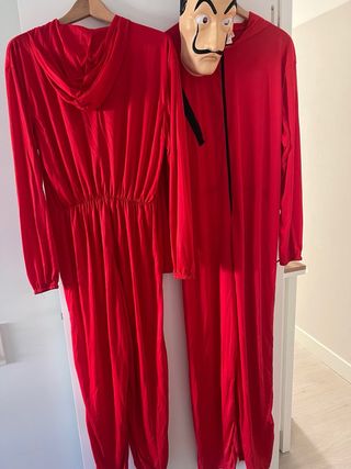 Pack 2 Disfraces La Casa de Papel Adulto + máscara