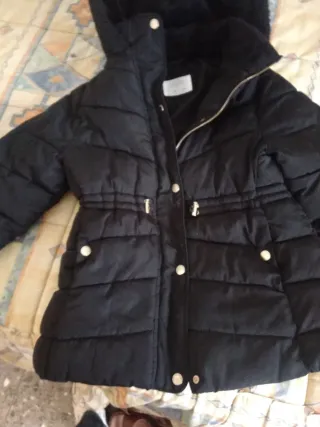 Anorak Zara Talla 10/140cm Negro