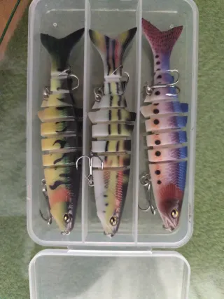 Set 3 señuelos pesca artificiales