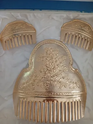 Peineta Fallera Adulta Dorada