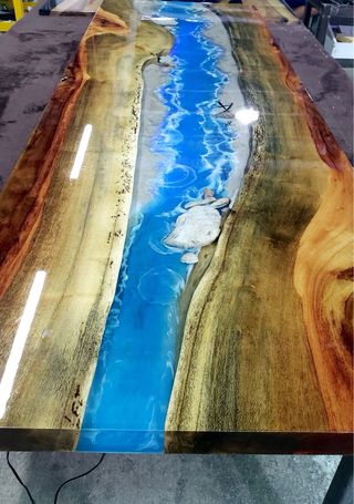 Mesas de Resina Epoxi y Madera Diseño Artístico