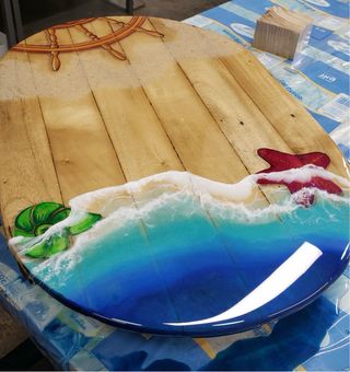 Mesas de Resina Epoxi y Madera Diseño Artístico