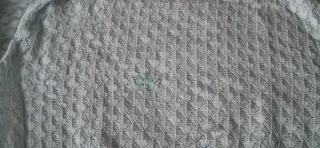 Jersey de lana azul y blanco