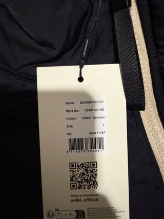 Chaqueta Solid Borreguito Hombre L con etiquetas