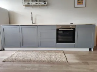 Cocina completa modular gris