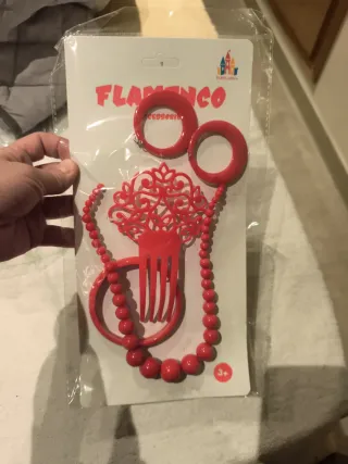 Set Flamenca Accesorios Rojo