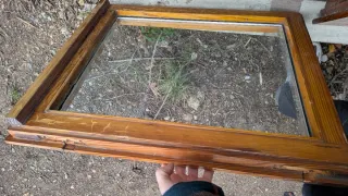 Ventanas madera cristal doble (3 uds)