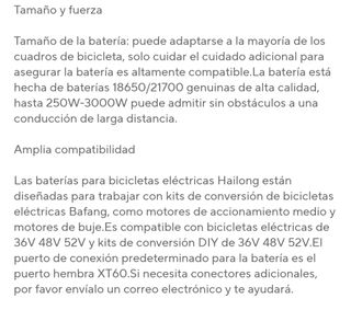 Batería Saikeung 48V 30Ah E-bike sin estrenar