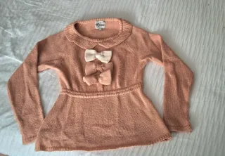 Jersey de lana con lazos