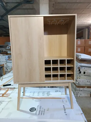 Mueble Bar Botellero Copero Madera