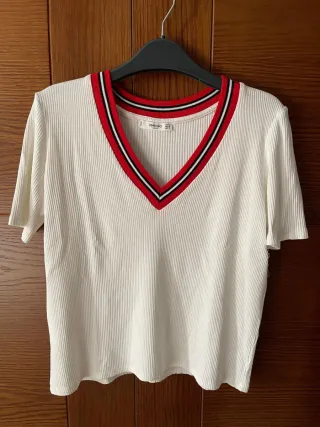 Blusa Mango Blanca Talla M