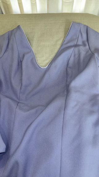 Vestido flamenca canastero azul