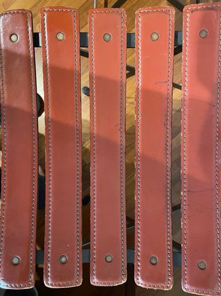 Sedie Zanotta Celestina in cuoio e metallo