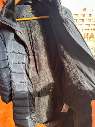 Plumífero señora azul